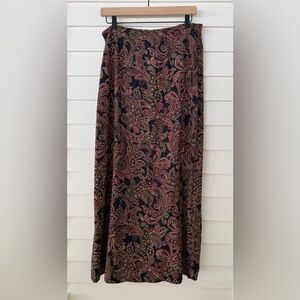 Express | Vintage Paisley Maxi Skirt Boho Size 13/14